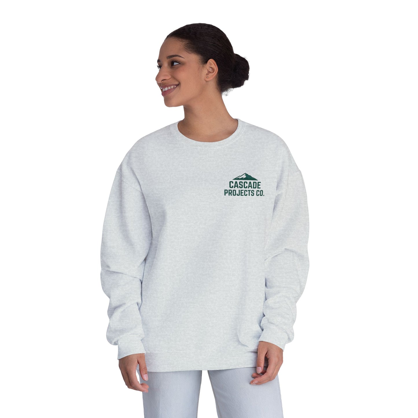 Cascade Projects Co. Crewneck Sweatshirt — Mountain Logo Pullover