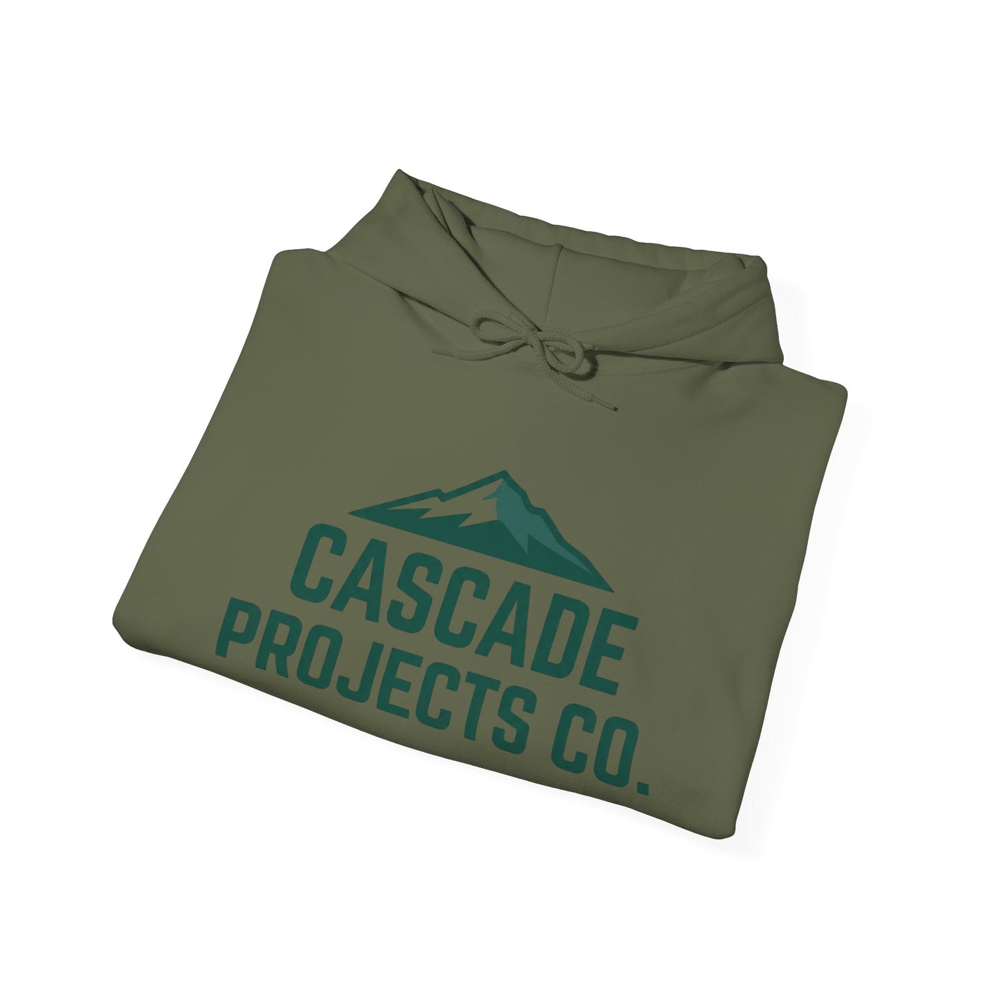 Cascade Projects Co. Hoodie — Mountain Logo Outdoor Crew Pullover