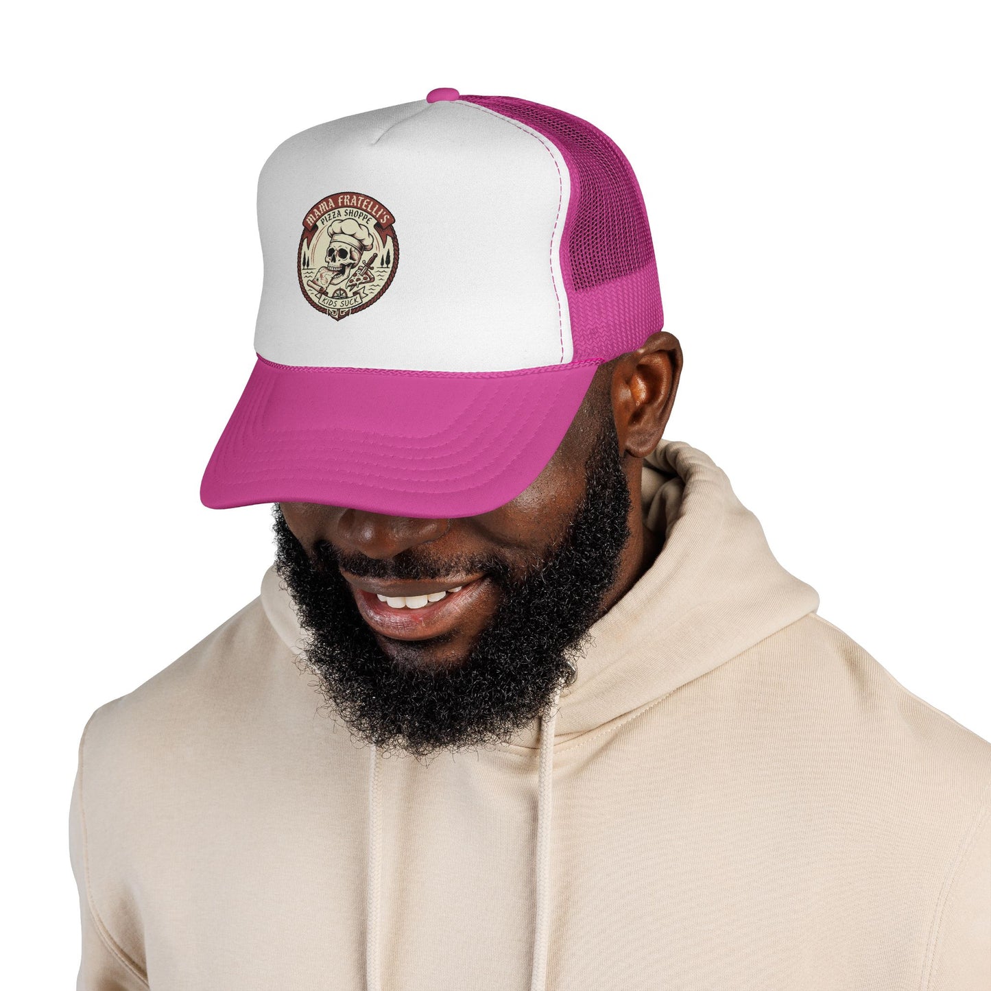 Mama Fratelli's Pizza Shoppe "Snapback Trucker" - 80's Retro Trucker Cap