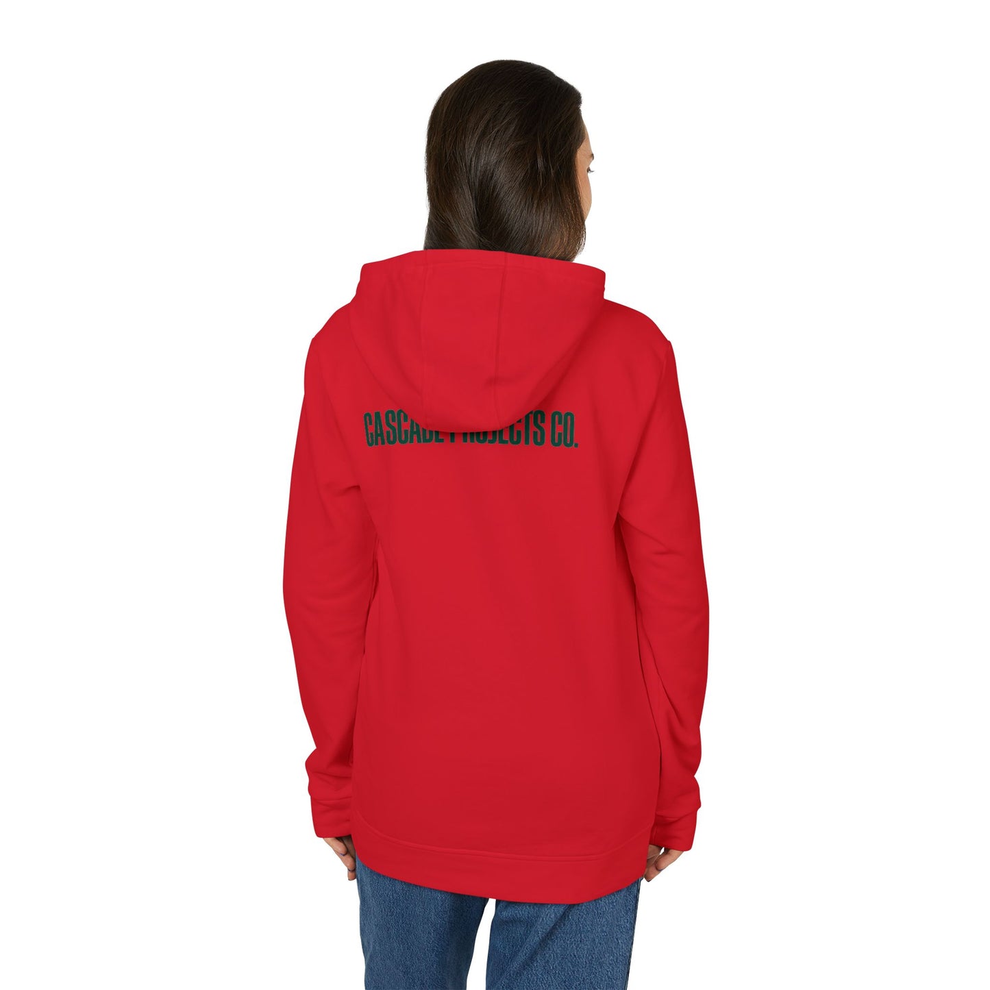 Cascade Projects Co. Hoodie — Outdoor Mountain Logo Fleece