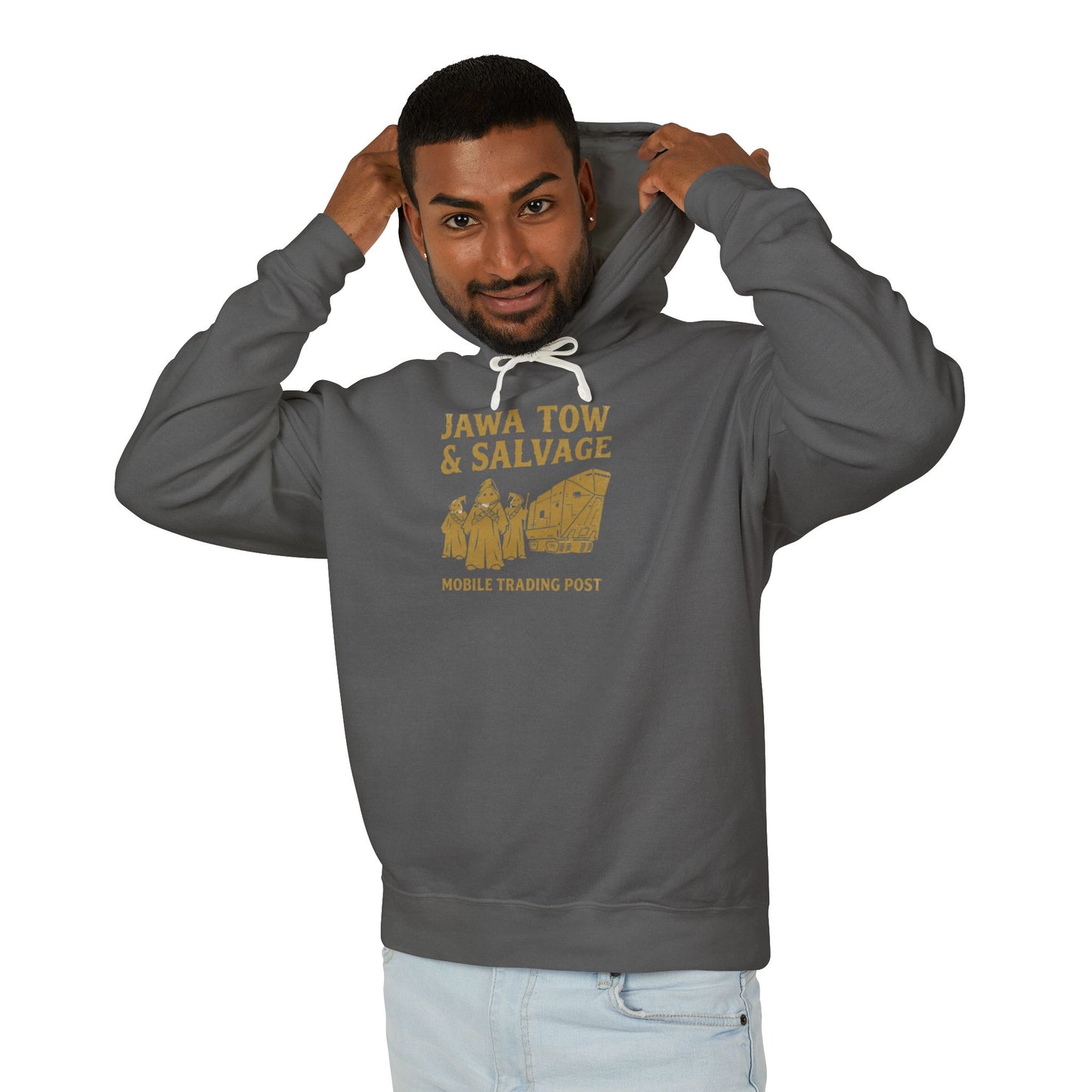 Jawa Tow & Salvage Hoodie - Star Wars Inspired "Mobile Trading Post" Pullover