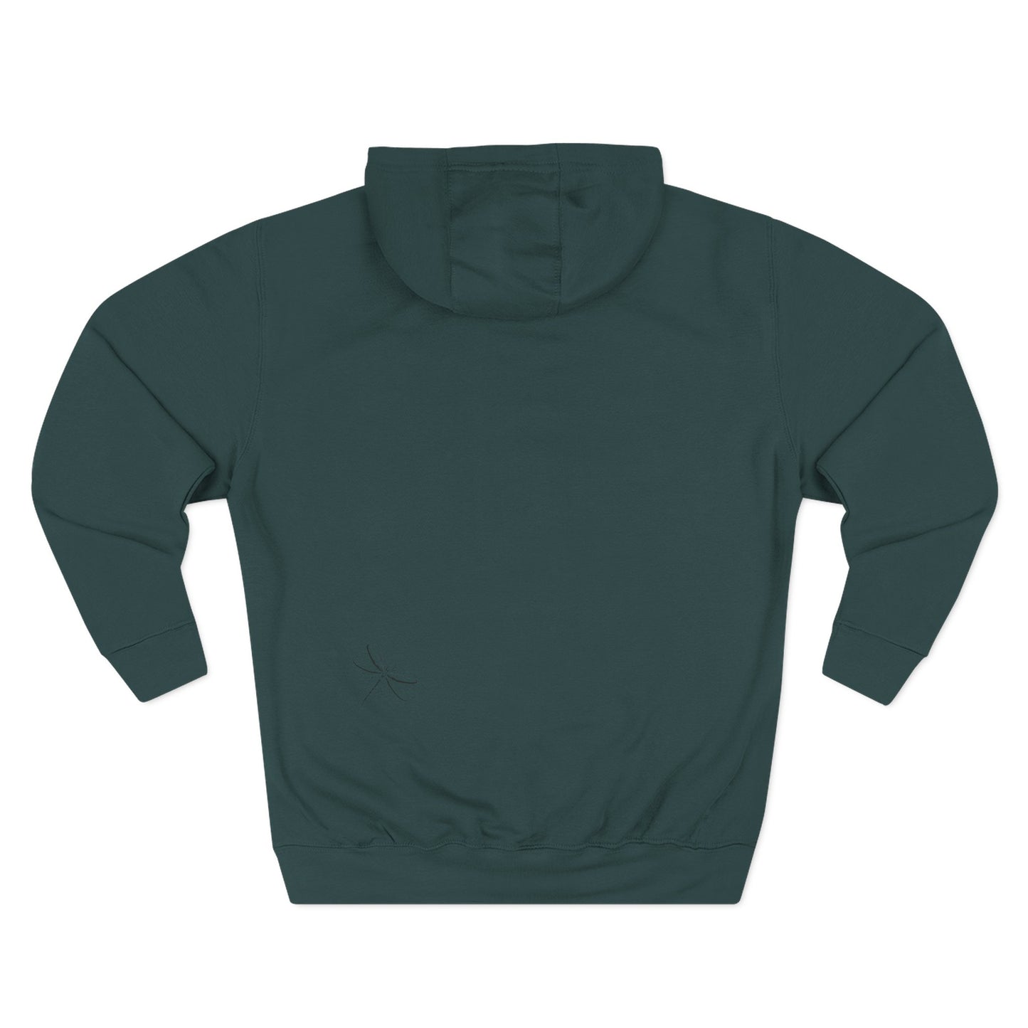 Dragonfly Minimalist Hoodie — Subtle Line Art Fleece Pullover