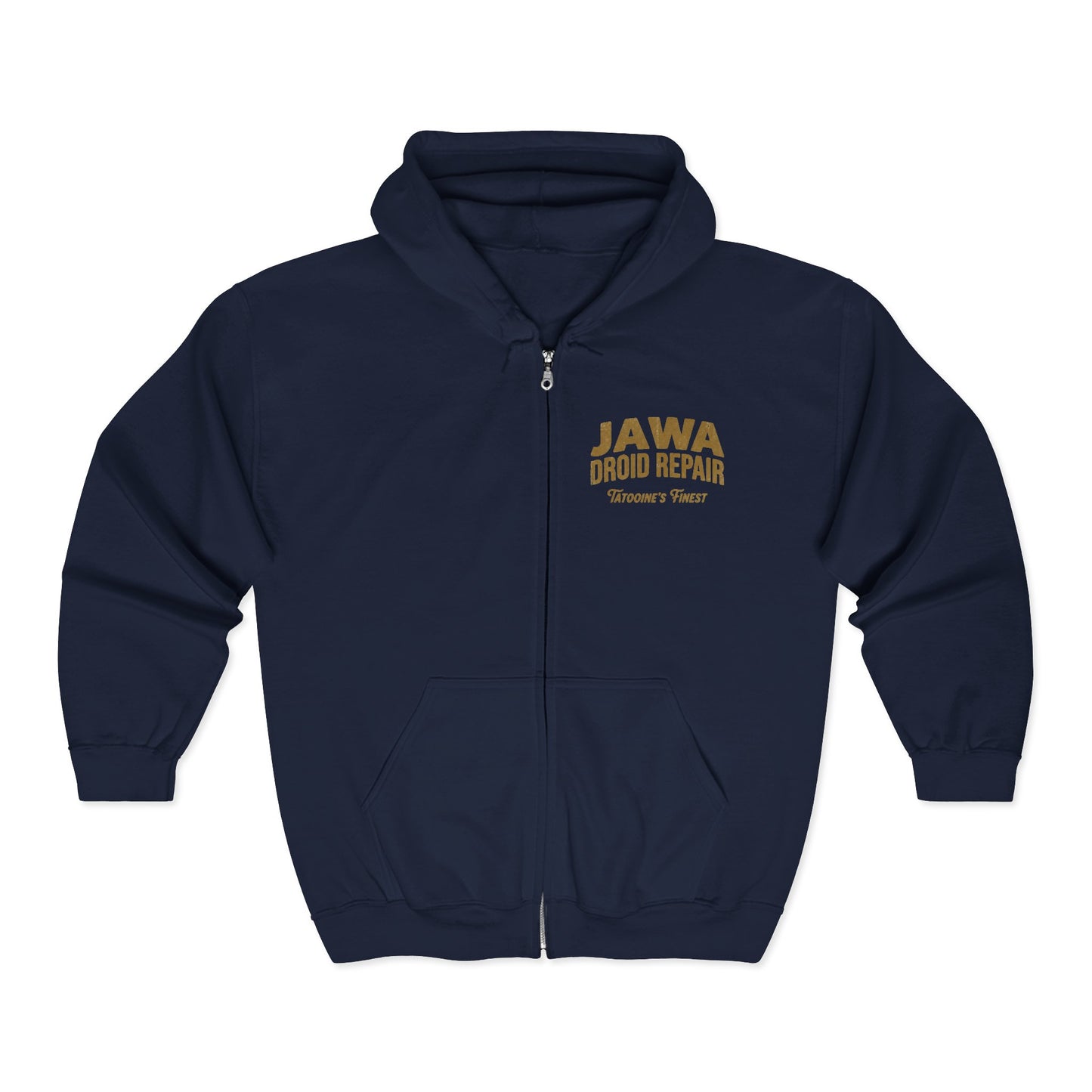Jawa Droid Repair Full-Zip Hoodie — Tatooine's Finest Star Wars Inspired Zip Sweatshirt