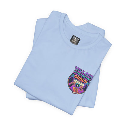 Villain Support Group T-Shirt — Funny Retro Supervillain Meetup Tee