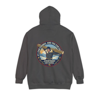 "Everybody Can Change" Underdog Montage Training Hoodie — 90's Retro Boxing Champ Inspiration Hoodie
