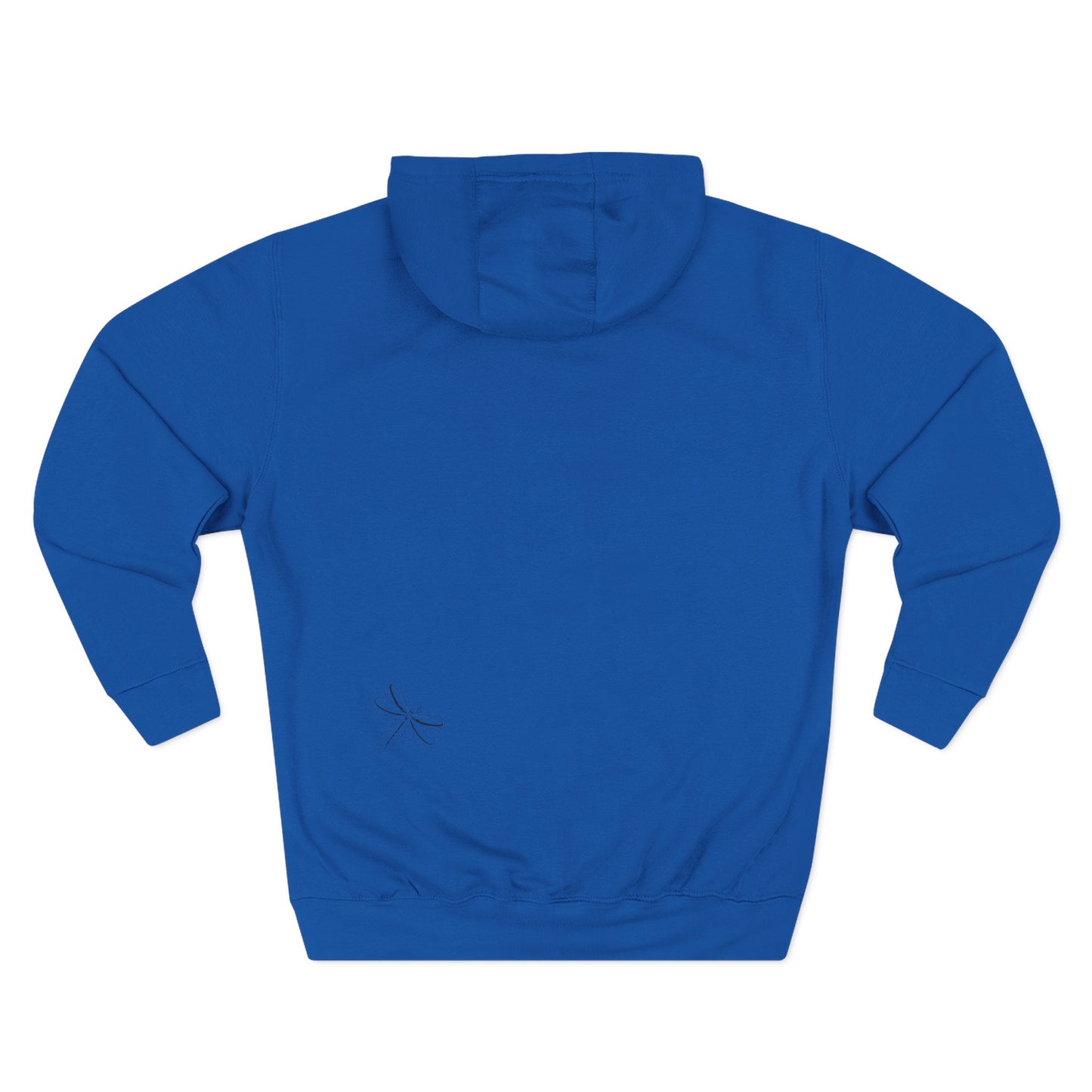 Dragonfly Minimalist Hoodie — Subtle Line Art Fleece Pullover