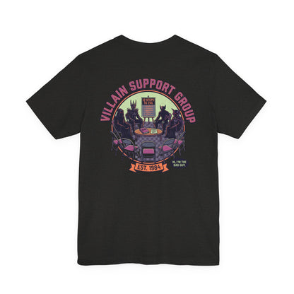 Villain Support Group T-Shirt — Funny Retro Supervillain Club Tee