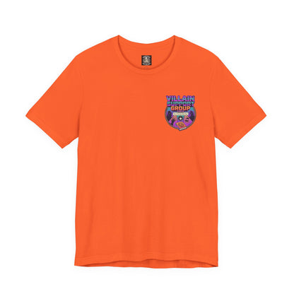 Villain Support Group T-Shirt — Funny Retro Supervillain Meetup Tee