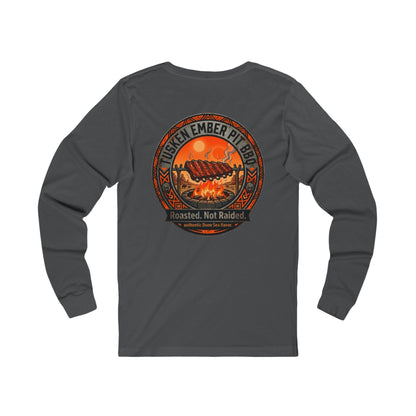 Tusken Ember Pit BBQ Long Sleeve Tee — "Roasted, Not Raided" Long Sleeve Galaxy Grill Shirt