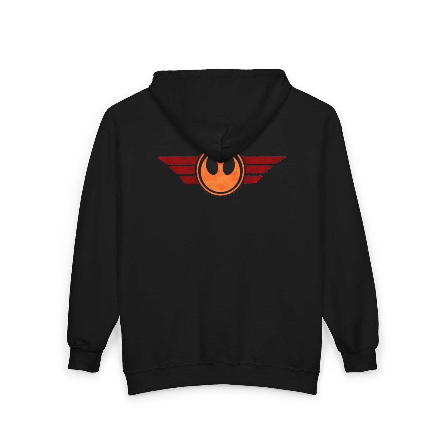 Rebel Wings Zip Hoodie — Vintage Pilot Emblem Full‑Zip Hoodie