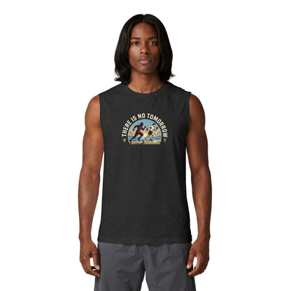 Muscle Tank — 'There Is No Tomorrow' Retro Running Graphic