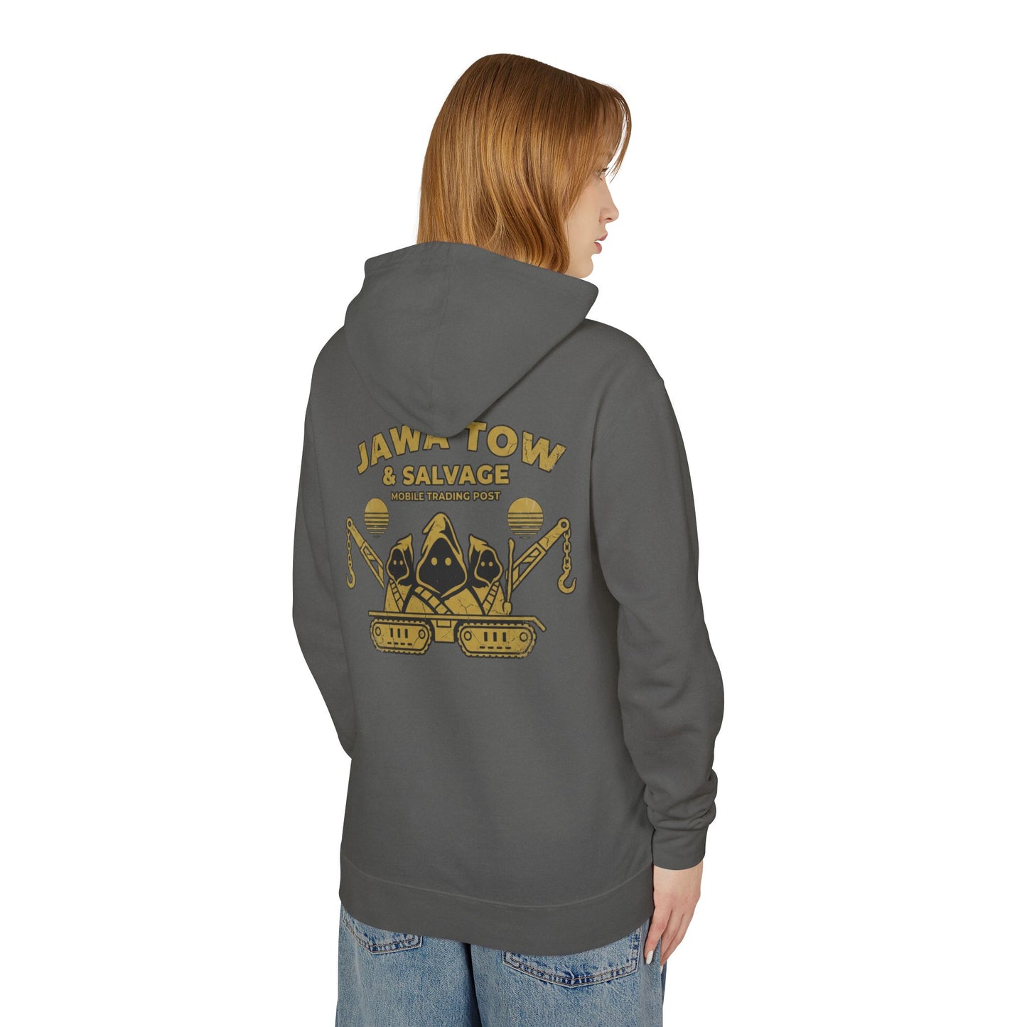Jawa Tow & Salvage Hoodie - Star Wars Inspired "Mobile Trading Post" Pullover