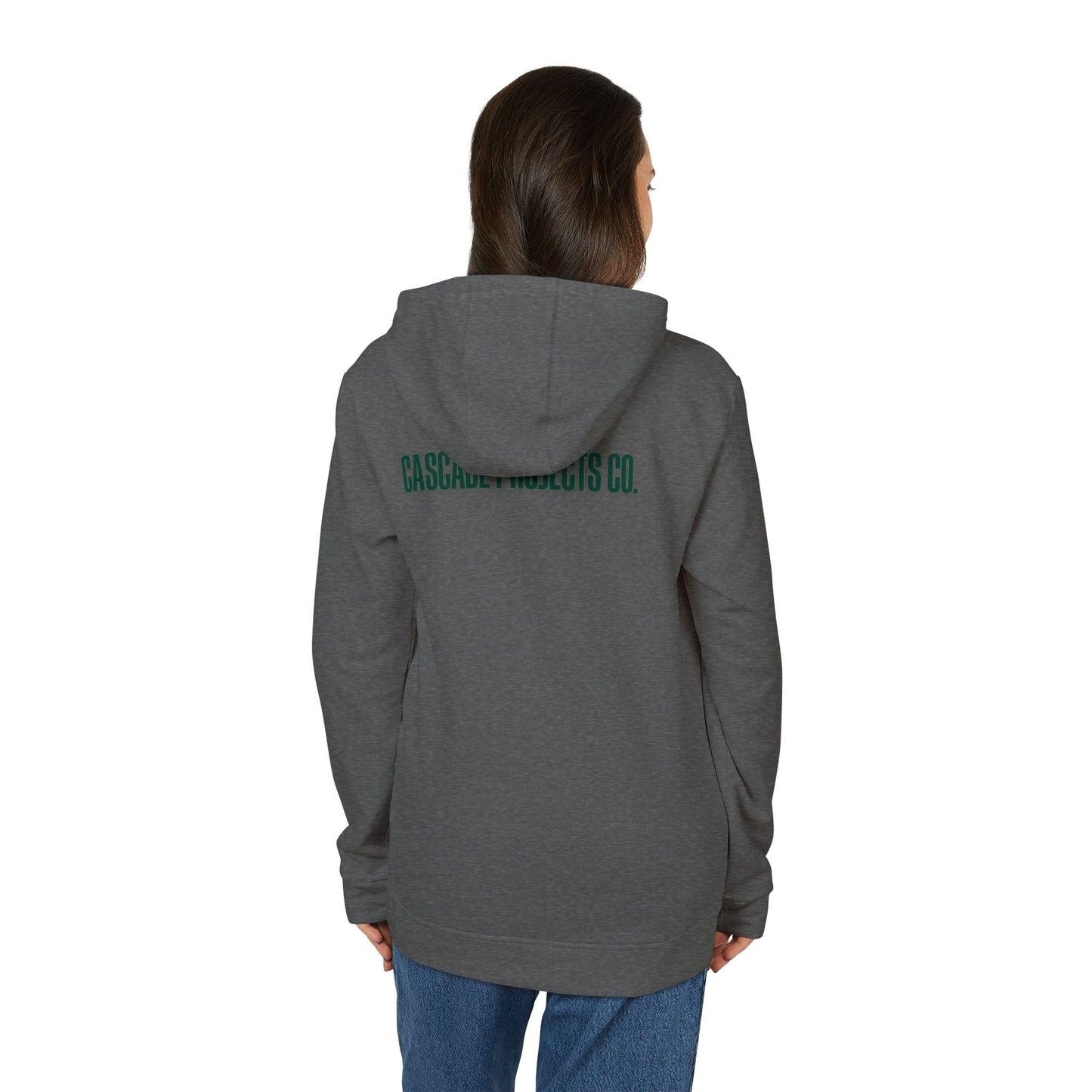 Cascade Projects Co. Hoodie — Outdoor Mountain Logo Fleece
