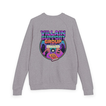 Villain Support Group Crewneck Sweatshirt – Retro Horror Comic Graphic