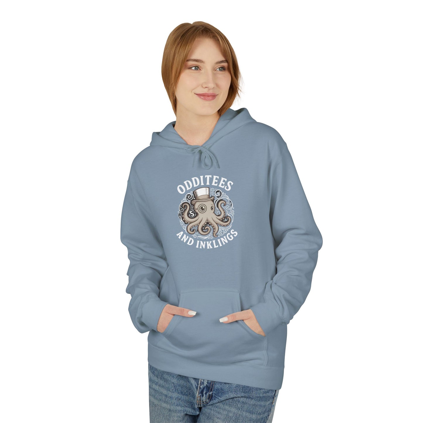 Octopus Logo Hoodie — "Odd Tees and Inklings" Graphic Pullover
