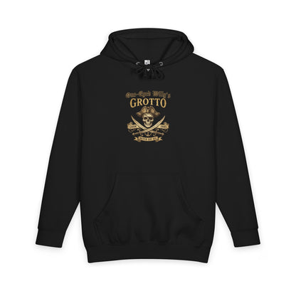 One-Eyed Willy's Grotto Treasure Hunt Hoodie — Vintage Nautical Pullover Hooded Sweatshirt