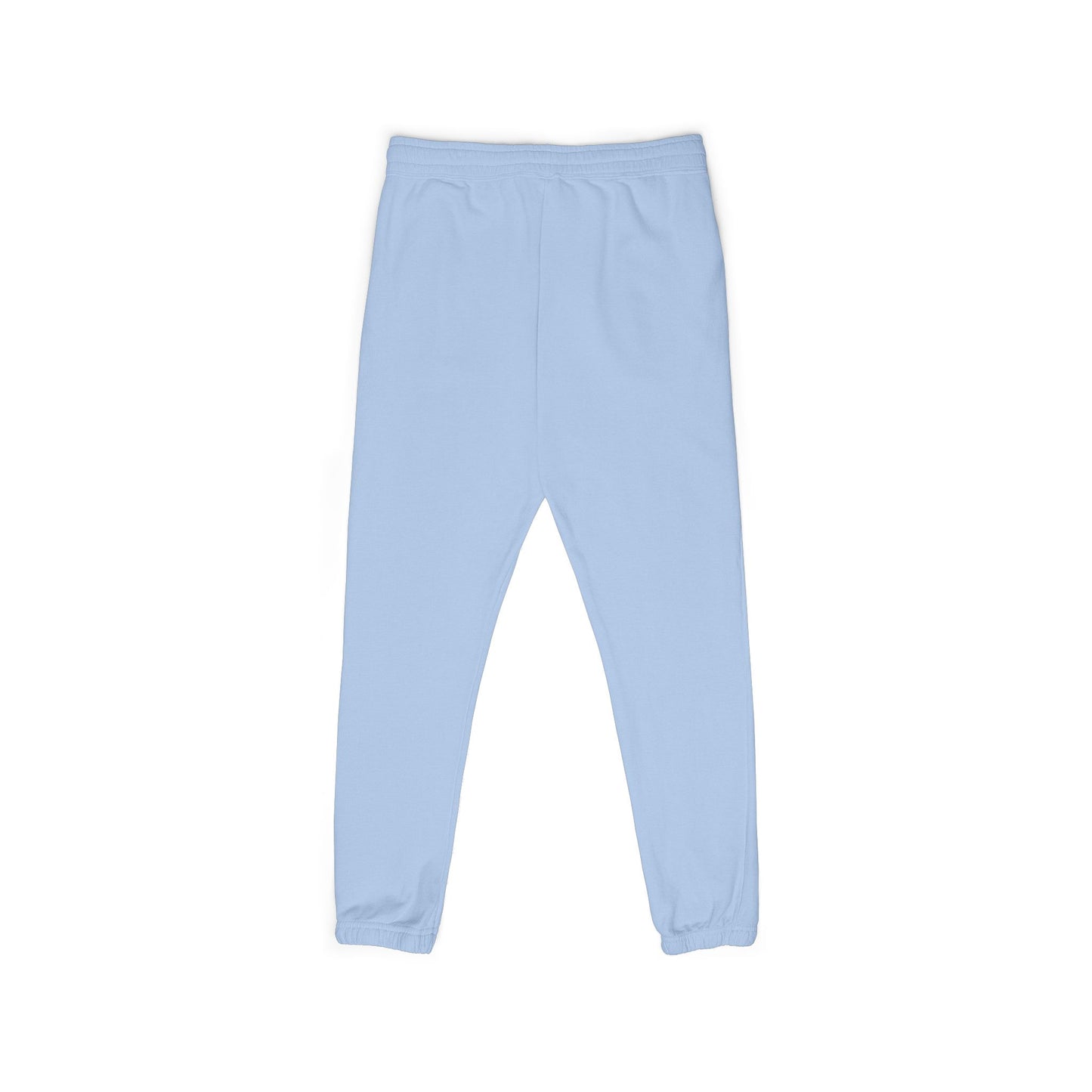 Rose Script Sweatpants — Garment-Dyed Fleece Joggers with Rose & "Love" Script