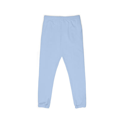 Rose Script Sweatpants — Garment-Dyed Fleece Joggers with Rose & "Love" Script