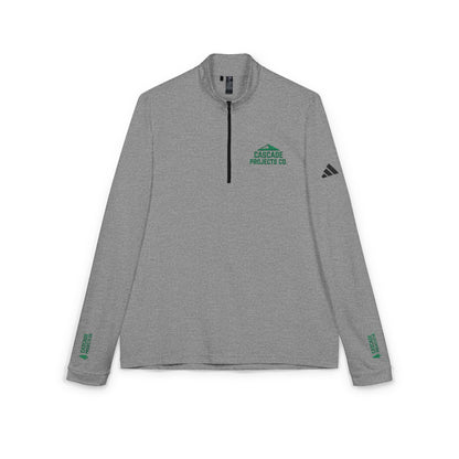 Embroidered Quarter-Zip Pullover — Performance Adidas® Golf-Style Top
