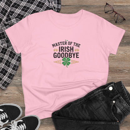 Master of the Irish Goodbye Womens T‑Shirt — OddInk Seasonal Designs