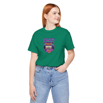 Villain Support Group T-Shirt — Funny Retro Supervillain Club Tee