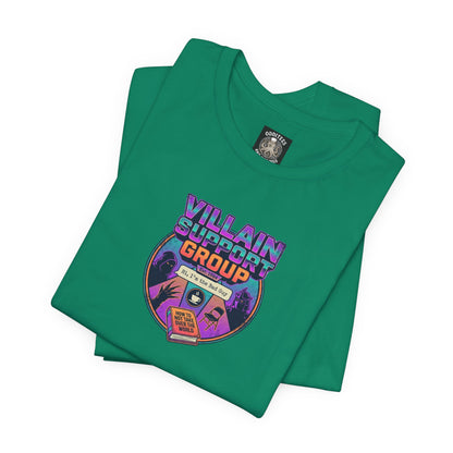 Villain Support Group T-Shirt — Funny Retro Supervillain Club Tee
