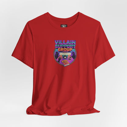 Villain Support Group T-Shirt — Funny Retro Supervillain Club Tee
