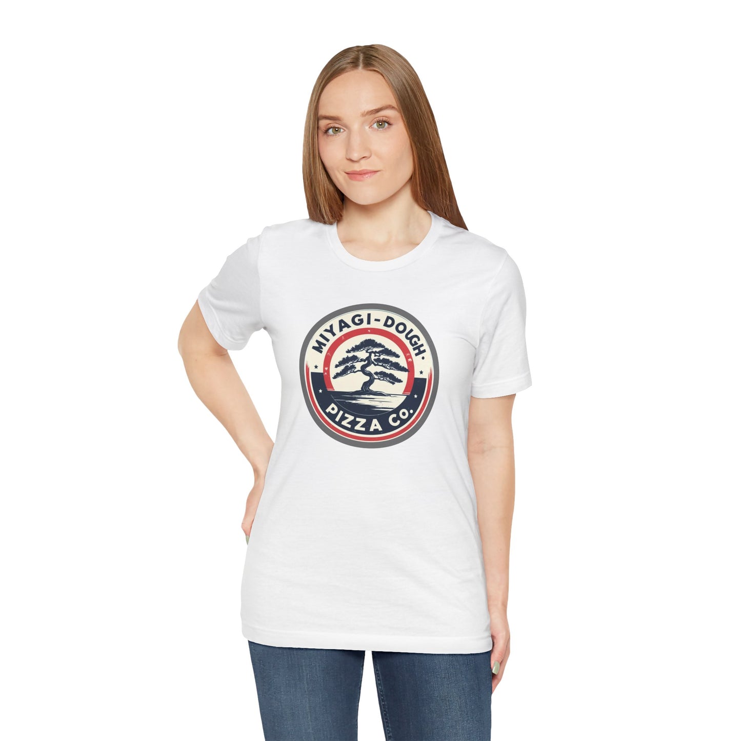 Miyagi-Dough Pizza Co. Tee — Vintage Bonsai Pizza Logo