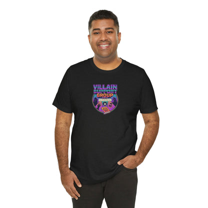 Villain Support Group T-Shirt — Funny Retro Supervillain Club Tee