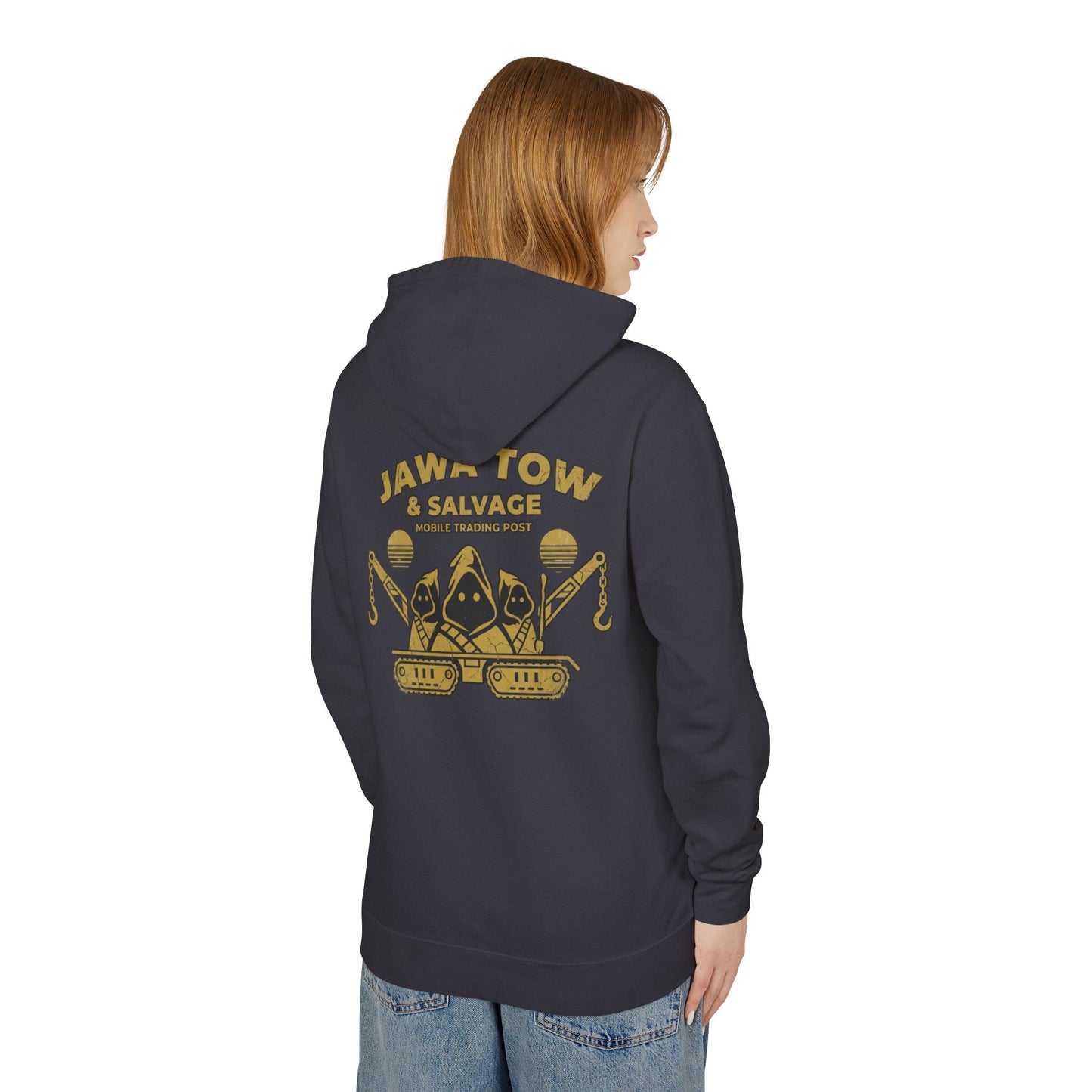 Jawa Tow & Salvage Hoodie - Star Wars Inspired "Mobile Trading Post" Pullover