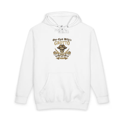 One-Eyed Willy's Grotto Treasure Hunt Hoodie — Vintage Nautical Pullover Hooded Sweatshirt