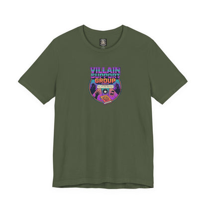 Villain Support Group T-Shirt — Funny Retro Supervillain Club Tee