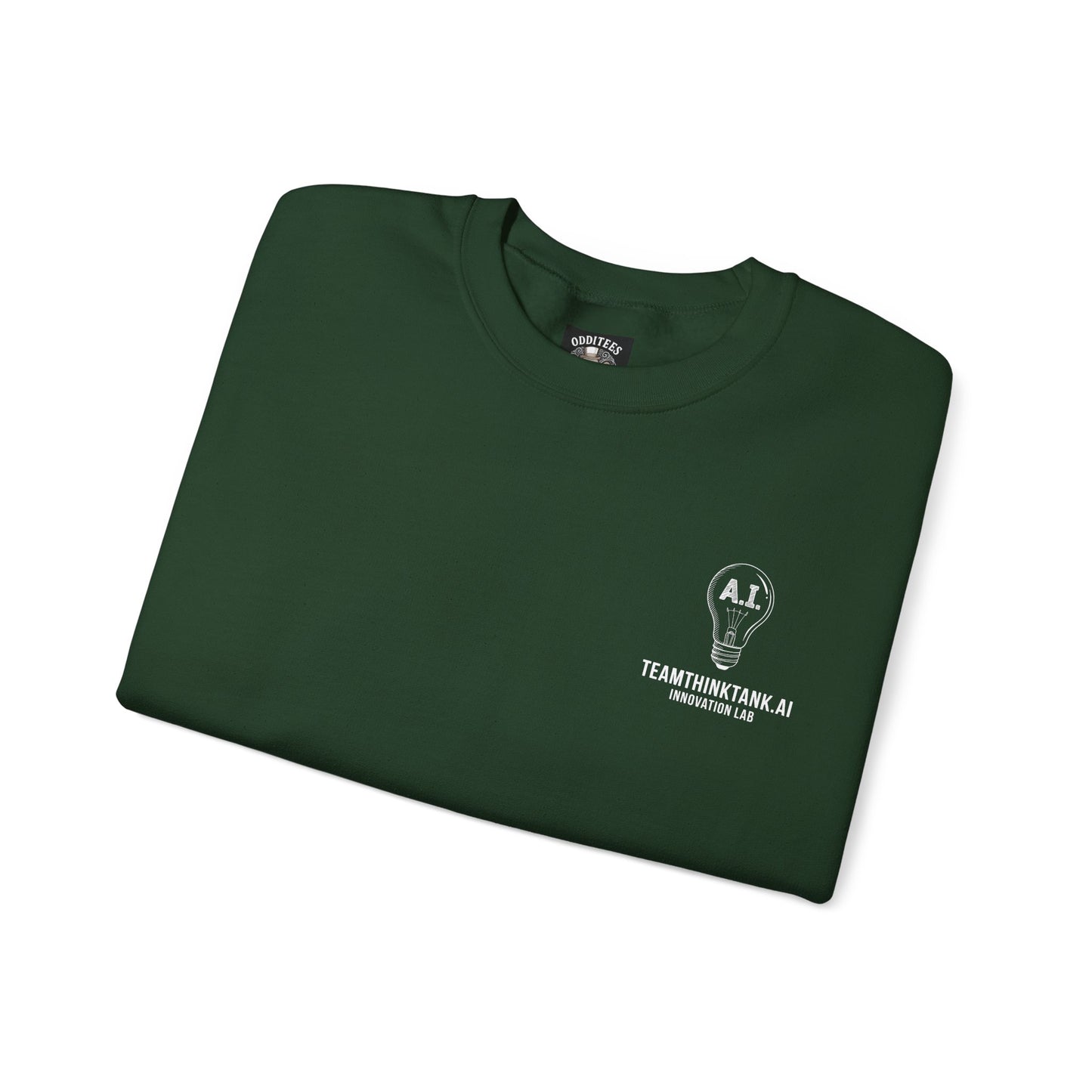 TeamThinkTank.ai Lightbulb Logo Crewneck Sweatshirt - Corp Logo