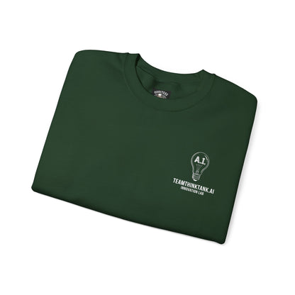 TeamThinkTank.ai Lightbulb Logo Crewneck Sweatshirt - Corp Logo