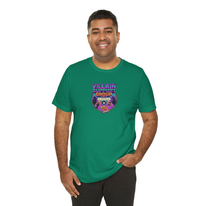 Villain Support Group T-Shirt — Funny Retro Supervillain Club Tee