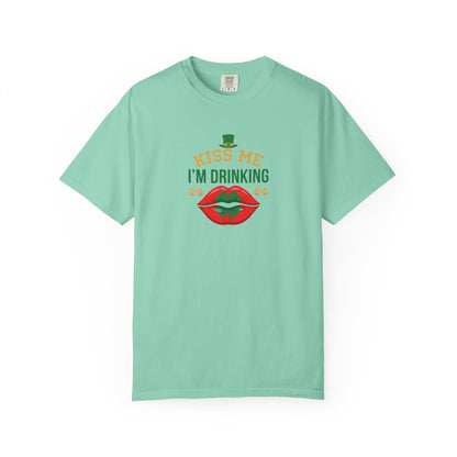 Kiss Me I'm Drinking St. Patricks Day T-Shirt — OddInk Seasonal Design