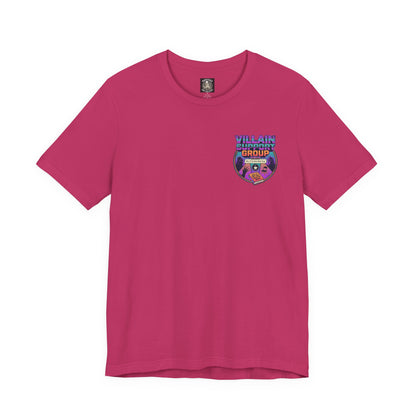 Villain Support Group T-Shirt — Funny Retro Supervillain Meetup Tee