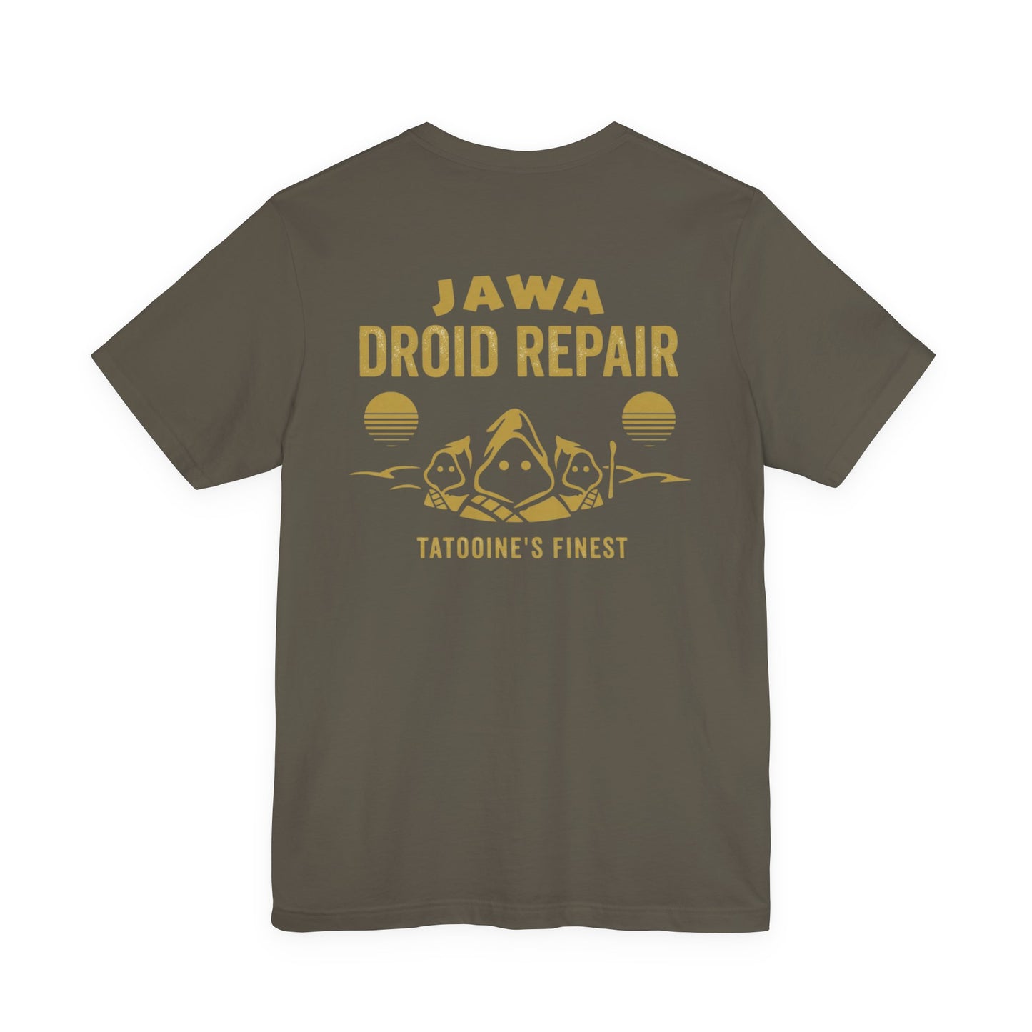 Jawa Droid Repair T‑Shirt — Tatooine’s Finest Vintage Sci‑Fi Star Wars Inspired Tee
