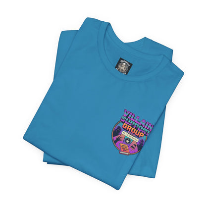 Villain Support Group T-Shirt — Funny Retro Supervillain Meetup Tee