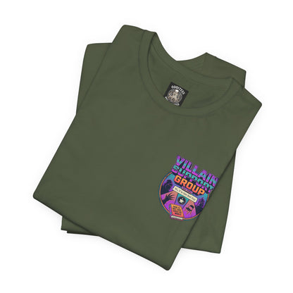 Villain Support Group T-Shirt — Funny Retro Supervillain Meetup Tee
