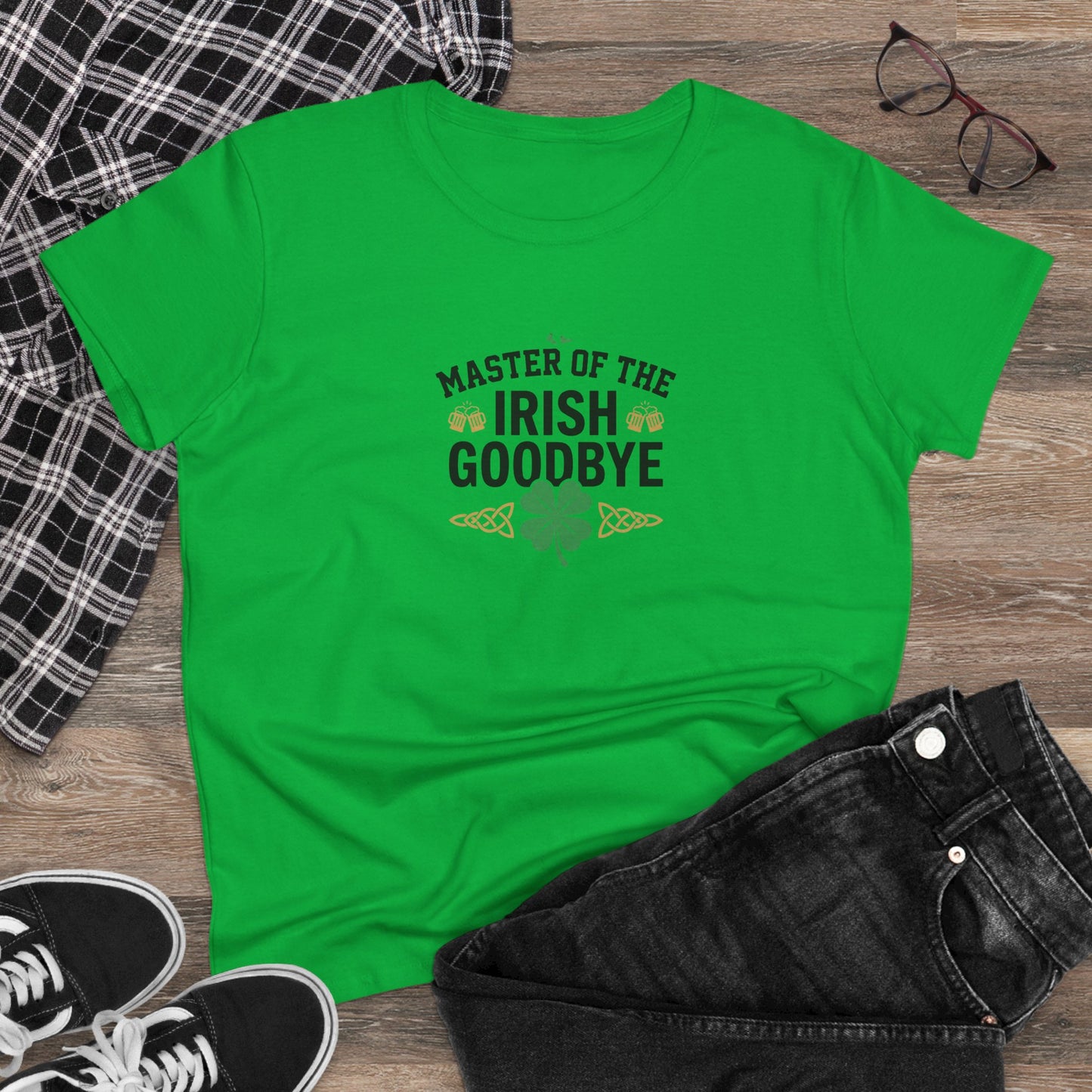 Master of the Irish Goodbye Womens T‑Shirt — OddInk Seasonal Designs