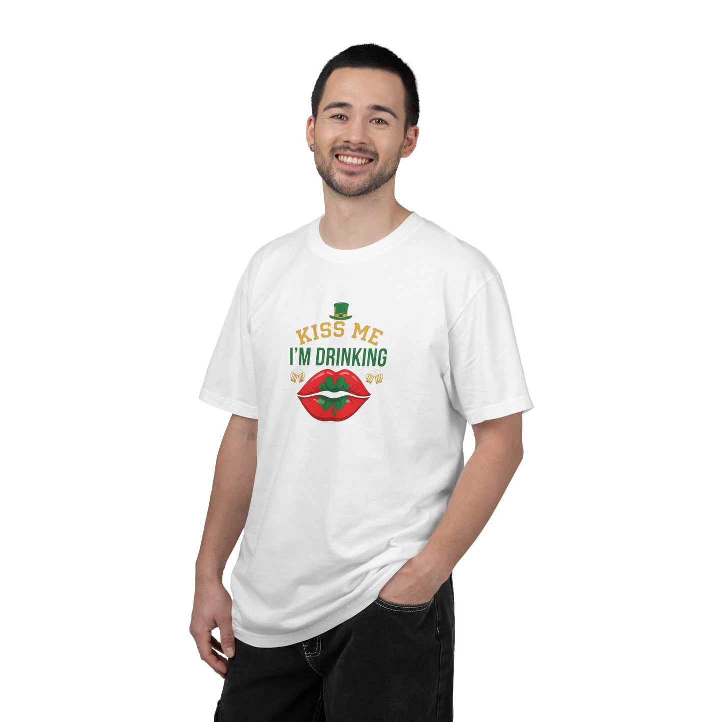Kiss Me I'm Drinking St. Patricks Day T-Shirt — OddInk Seasonal Design
