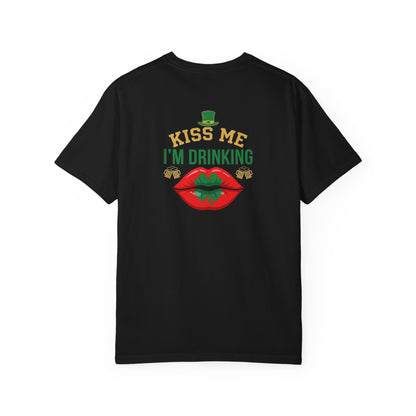 Kiss Me I'm Drinking St. Patricks Day T-Shirt — OddInk Seasonal Design