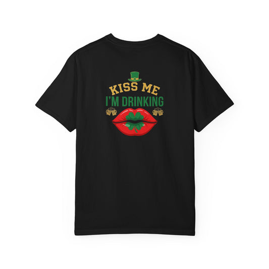 Kiss Me I'm Drinking St. Patricks Day T-Shirt — OddInk Seasonal Design