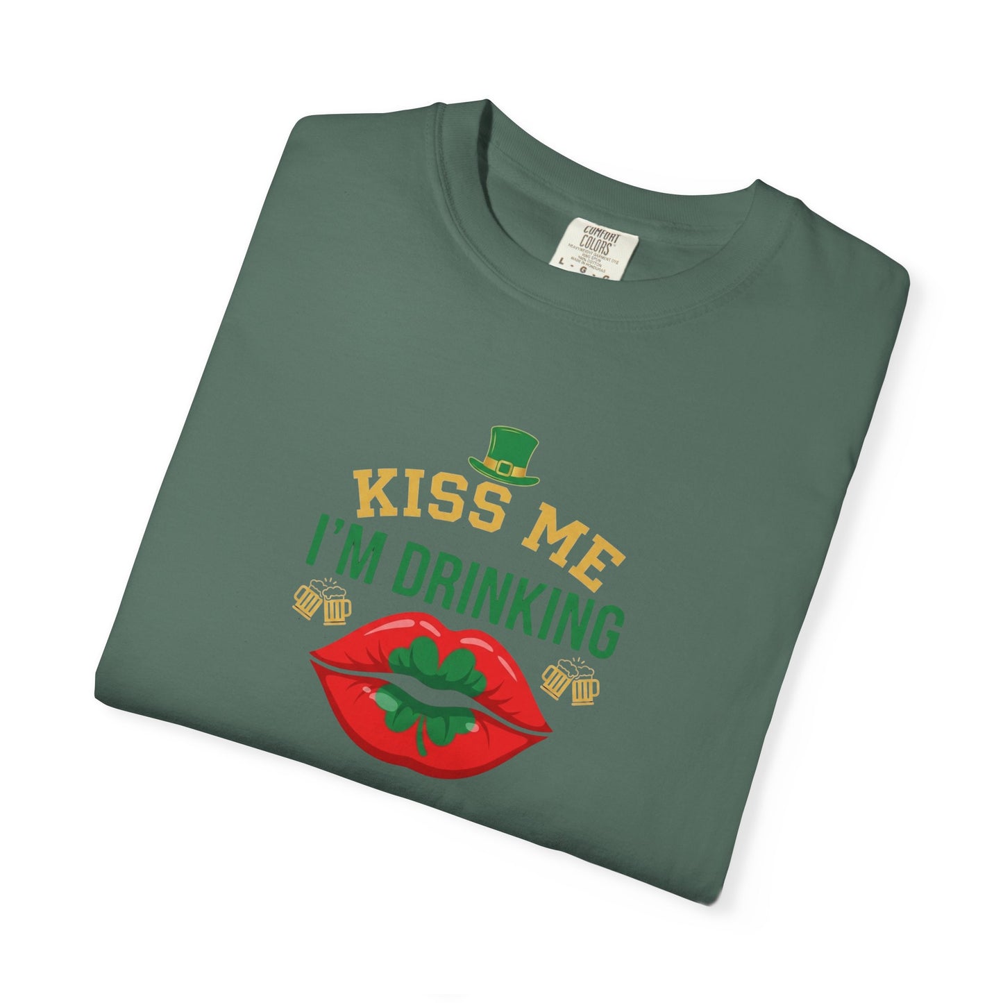 Kiss Me I'm Drinking St. Patricks Day T-Shirt — OddInk Seasonal Design