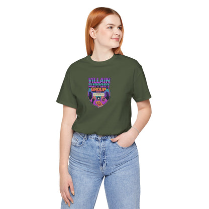 Villain Support Group T-Shirt — Funny Retro Supervillain Club Tee