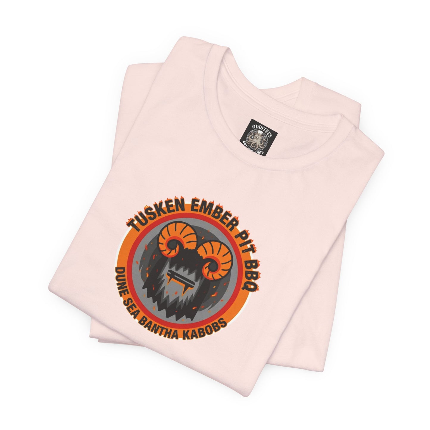 Tusken Ember Pit BBQ Tee Shirt — Galaxy inspired Dune Sea Bantha Kabobs for Star Wars fans