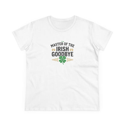 Master of the Irish Goodbye Womens T‑Shirt — OddInk Seasonal Designs