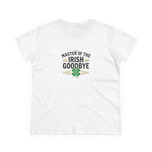 Master of the Irish Goodbye Womens T‑Shirt — OddInk Seasonal Designs