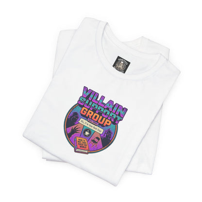 Villain Support Group T-Shirt — Funny Retro Supervillain Club Tee